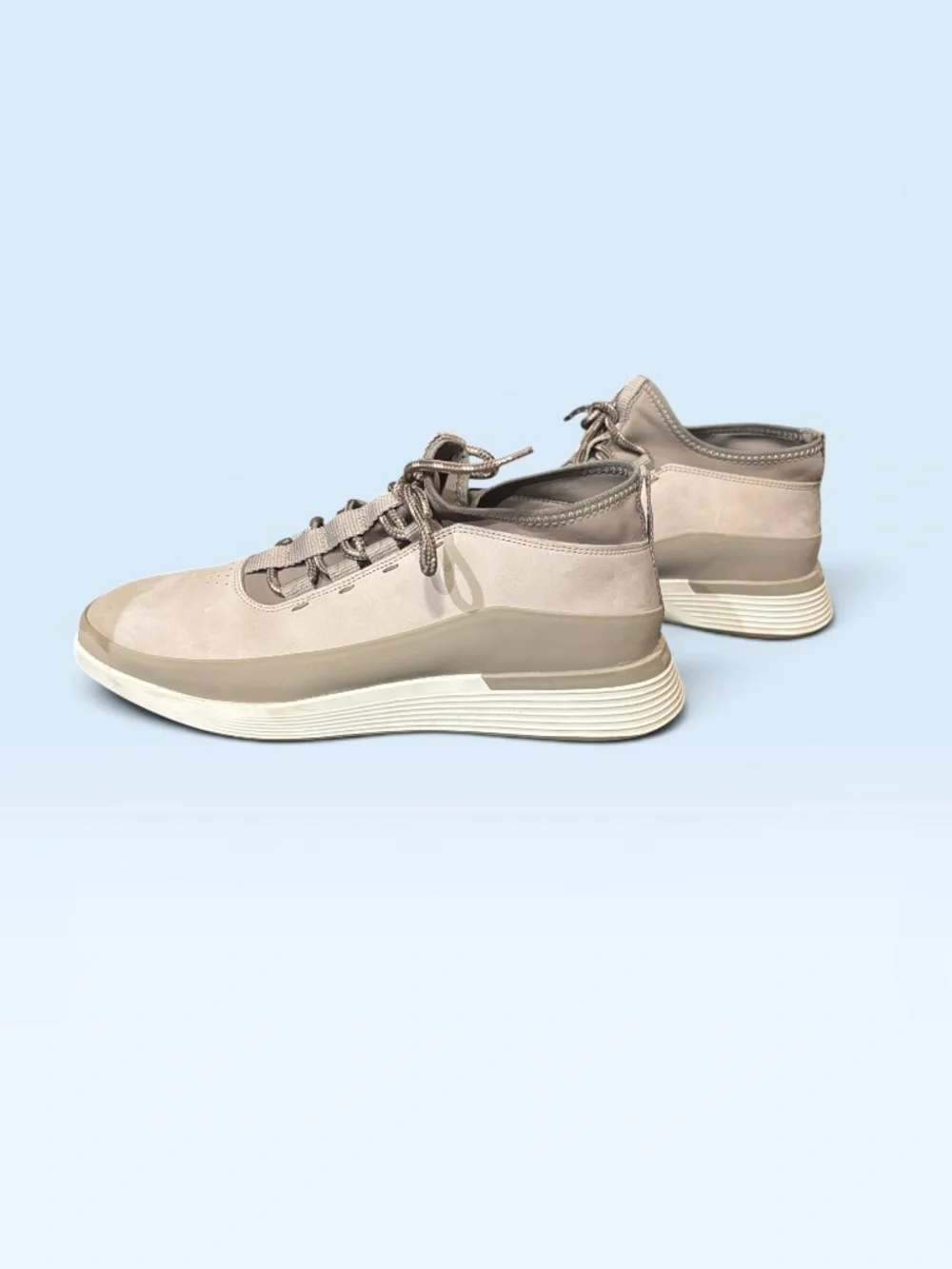 Size 10.5- WOLF & SHEPHERD Crossove Mid Sneaker In Gray/white